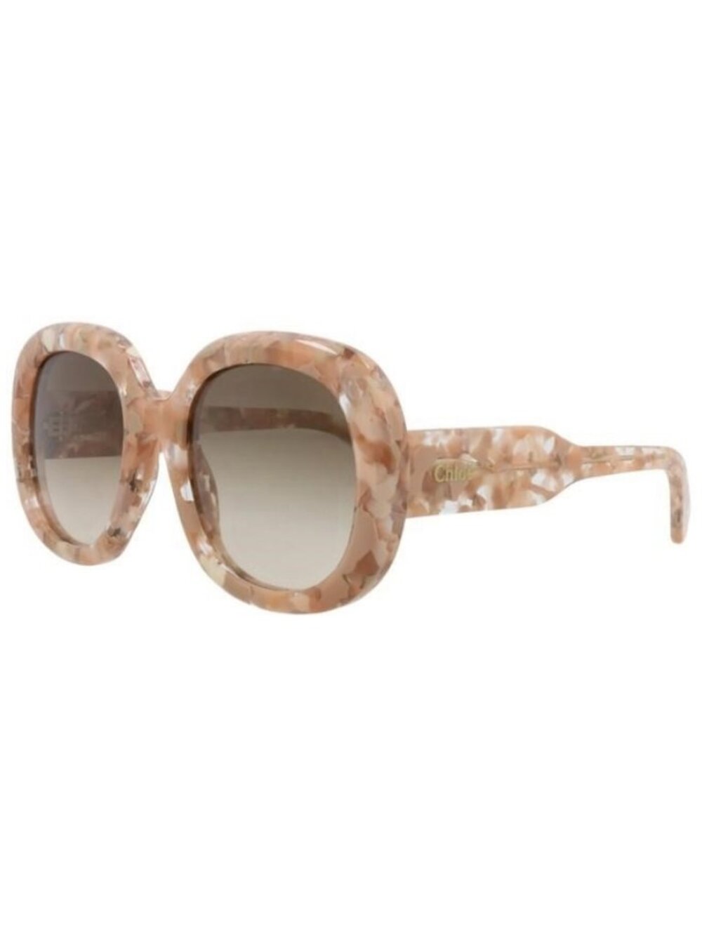 New Chloé Womens Square/Rectangle Nude Nude Brown Fashion Designer Sunglasses